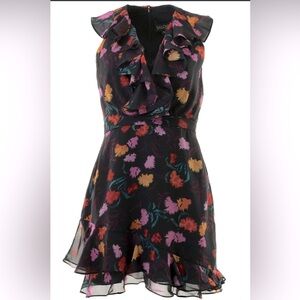 Saloni Cece Silk Mini Dress. Size 4.